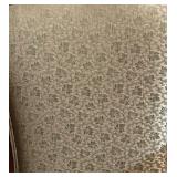 LLS - Vintage French Provincial Carved Wood Chair with Sage Damask Upholstery