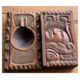 G - Honduras Hand Carved Wood Panels (Pair) Wall Art