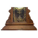 K -Antique Gingerbread Style Waterbury Mantel Clock