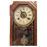 K -Antique Gingerbread Style Waterbury Mantel Clock