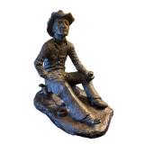 LL - Vintage Waiting for the Next Go Round Sculpture by Terrance Patterson