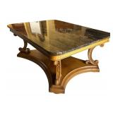 LR - Vintage Marble Top Coffee Table