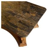 LR - Vintage Marble Top Coffee Table