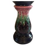 MB - Vintage Majolica Jardinière - Tall Vintage Glazed Planter