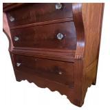 MB - Antique Mahogany American Empire Style Chest of Drawers
