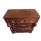 MB - Antique Mahogany American Empire Style Chest of Drawers