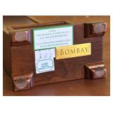 MB - Bombay Company Mantel Clock with World Map Dial