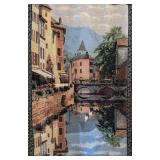 LR - Tapestry Wall Hanging - European Village Scene