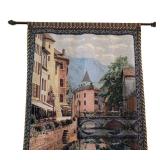 LR - Tapestry Wall Hanging - European Village Scene