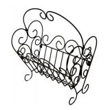 MB - Vintage Scrollwork Metal Literature Stand