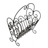 MB - Vintage Scrollwork Metal Literature Stand