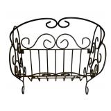 MB - Vintage Scrollwork Metal Literature Stand