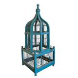 MB - Vintage Teal Decorative Cage