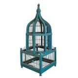 MB - Vintage Teal Decorative Cage