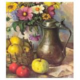 MB - Vintage Floral Still-Life Print by Henk Bos
