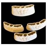 MB - Dresden Four Piece Porcelain Flower Holders