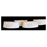 MB - Dresden Four Piece Porcelain Flower Holders