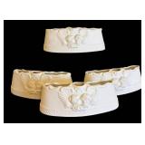 MB - Dresden Four Piece Porcelain Flower Holders