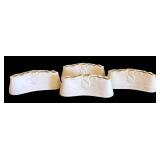 MB - Dresden Four Piece Porcelain Flower Holders