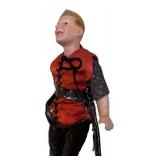 MB - Vintage Doll in Red Tunic, Studded Belt & Boots