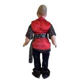 MB - Vintage Doll in Red Tunic, Studded Belt & Boots