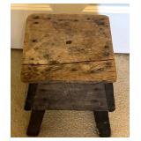 MB - Charming Vintage Wooden Stool