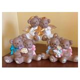 MB - Trio of Ceramic Bear Figurines