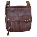 MB - Fossil Leather Crossbody Handbag