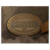MB - Fossil Leather Crossbody Handbag