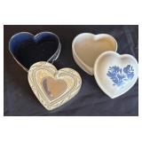 MB - Pfaltzgraff & Things Remembered Heart Trinket Boxes