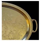 MB - Two Vintage Silver Plate Kensington Serving Trays
