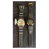 K - The Lost World Jurassic Park & Mystic Lake Alarm Chrono Watches