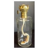 MB - Vintage Brass Ewer & Vase Set with Oil Candle Lamp Base