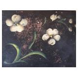 LR - Vintage Double-Frame Floral Wall Art