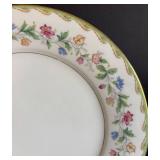 K - Vintage Noritake Elmhurst Floral China Dinner Plates & Bowl