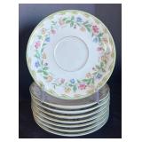 K - Vintage Noritake Elmhurst Floral China Dinner Plates & Bowl