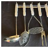 MB - Stainless Steel Kitchen Utensil Set: Ladle, Skimmers, Spatula and More