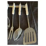 MB - Stainless Steel Kitchen Utensil Set: Ladle, Skimmers, Spatula and More