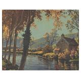 MB - "Autumn Along the Seine" Print by Rene Charles Edmond