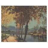 MB - "Autumn Along the Seine" Print by Rene Charles Edmond