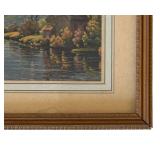 MB - "Autumn Along the Seine" Print by Rene Charles Edmond