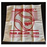 MB - Minnesota Twins Homer Hankies 2006 & 2002, 1991 World Series Tickets & Crossbody Bag