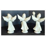 LR - Trio of Dresden Angel Figurines