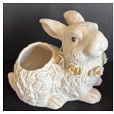 LR - Vintage Pitcher and Vase with Bunny Planter