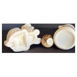 LR - Vintage Pitcher and Vase with Bunny Planter