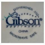 LR - Platters, Bowl and Napkin Rings by Gibson, California Pottery and More