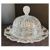K - Crystal and Clear Glass Decanter, Covered Butter Dish, Bowls and More