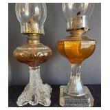 DR - Two Antique Oil Lamps