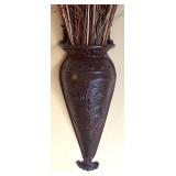 LL - Decorative Wall Vase with Dried Stems