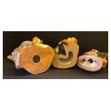 LL - Three Santa Claus Figurines